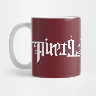 Widespread Panic Ain't Life Grand  Ambigram in white Mug